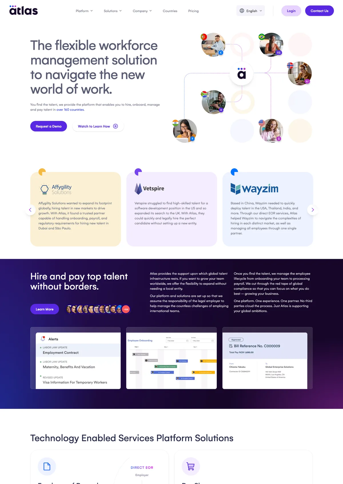 Atlas APAC home page in English