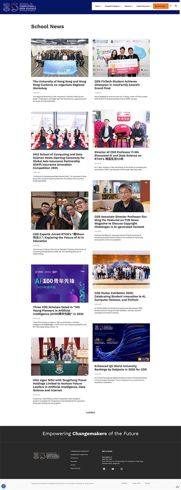 School news page